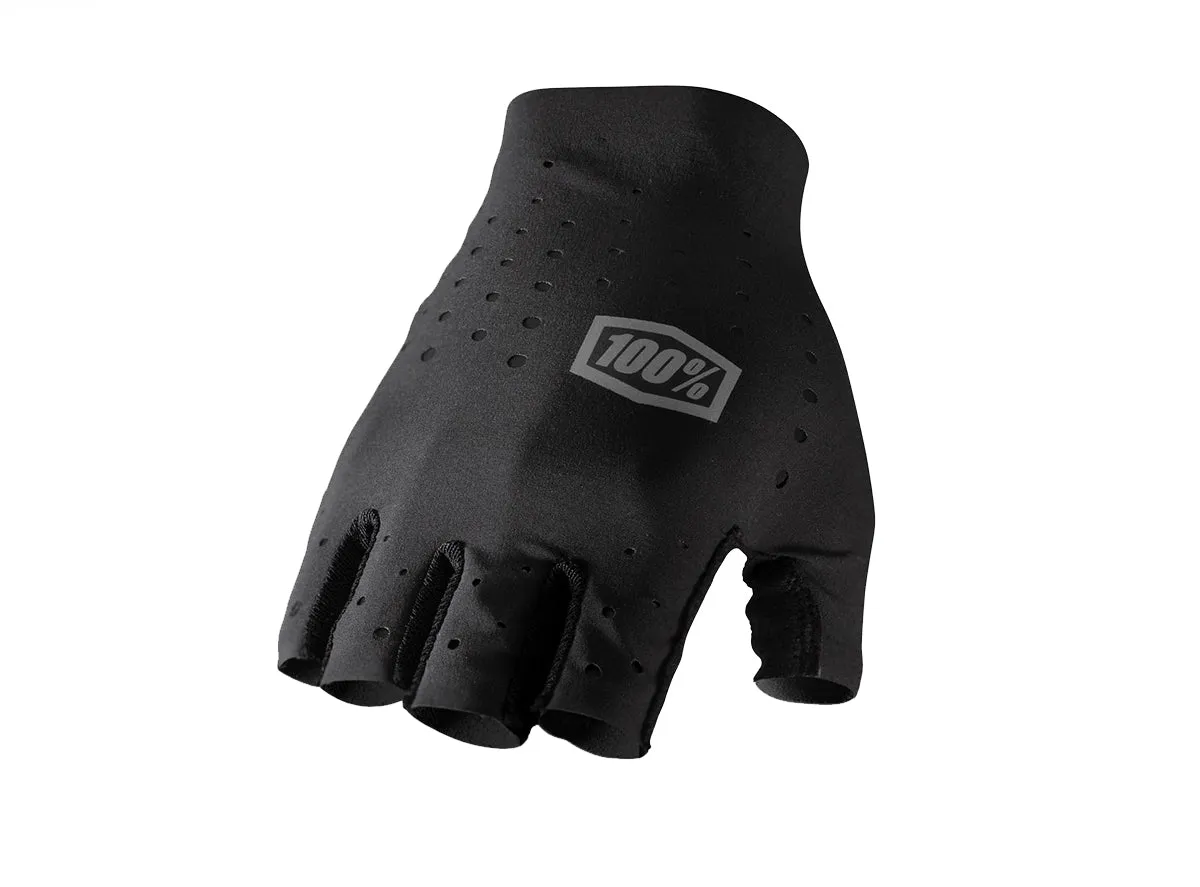 100% Sling Short Finger MTB Glove - Black