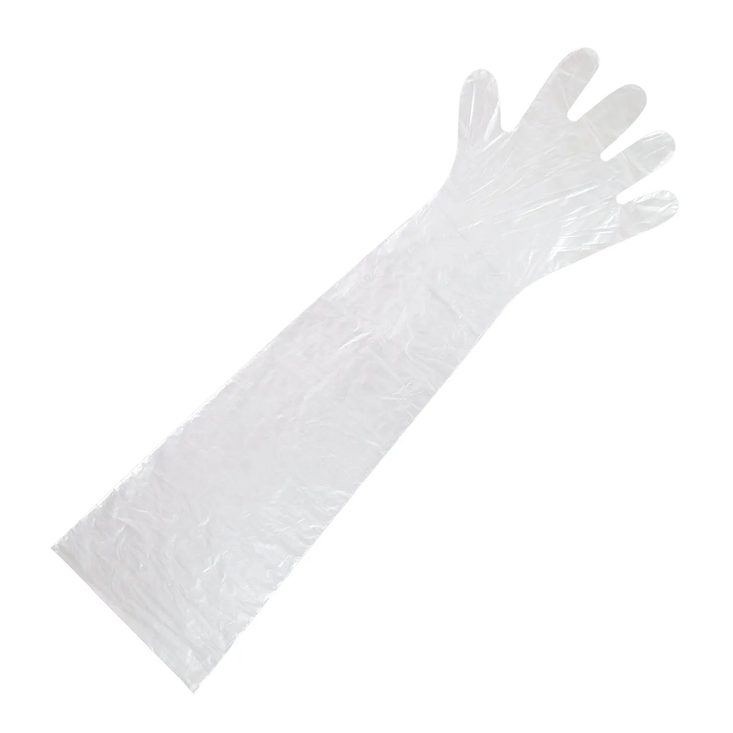 35" Shoulder Length Poly Gloves, Case of 1,000