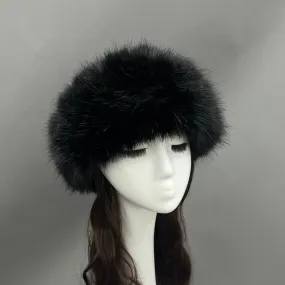 Black Faux Fur Headband