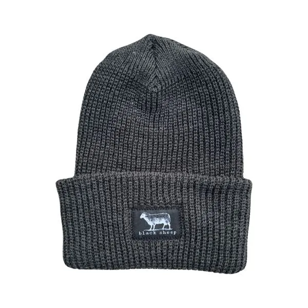 Black Sheep Label Series Cuff Beanie Charcoal Grey