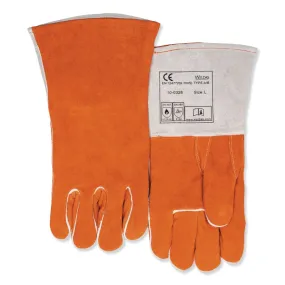 BW 500GC WELDING GLOVE - COMFOflex® Premium Leather Welding Gloves, Split Cowhide, Large, Russet, 12 Pairs