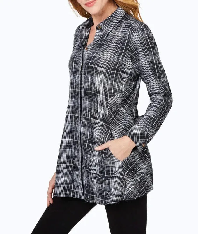 Cici Plaid Perfection Tunic