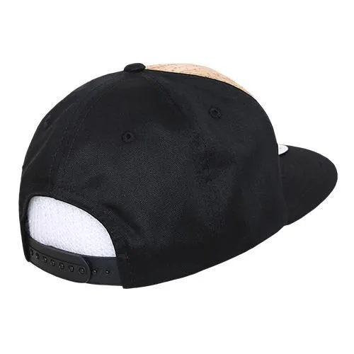 Decky 354 - Cork Snapback Hat, 6 Panel Flat Bill Cap