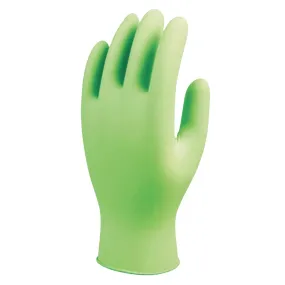 DISP POWDER-FREE- LOW-MODULUS-ACCELERA DS50 - 9500PF Disposable Nitrile Gloves, Powder Free, 5 mil, X-Small, Fluorescent Green