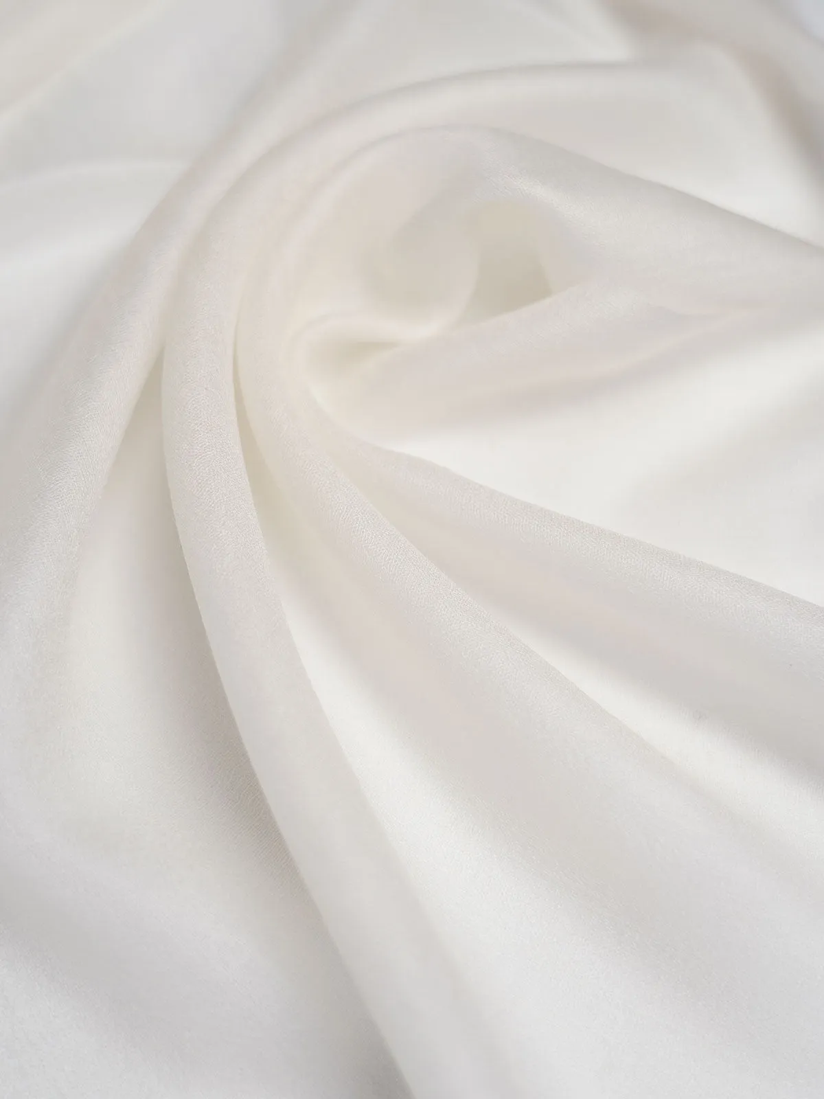 Featherlight White Cashmere Scarf