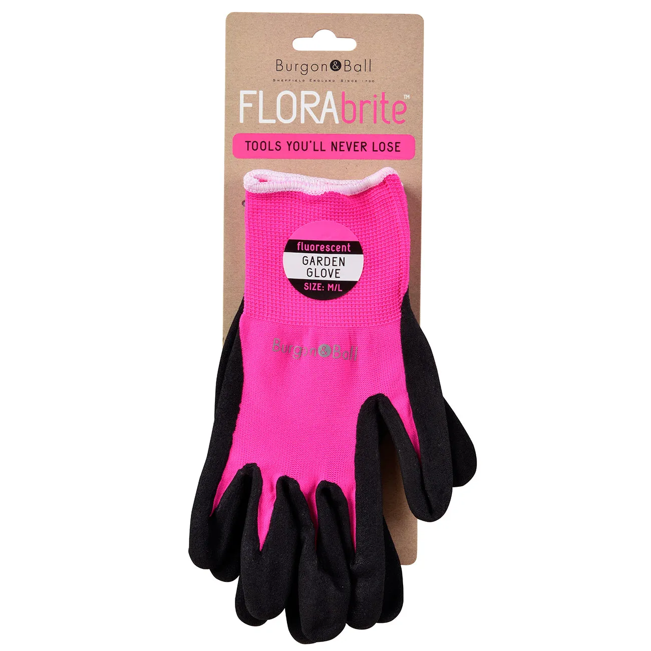 FloraBrite® Pink Garden Gloves - M/L