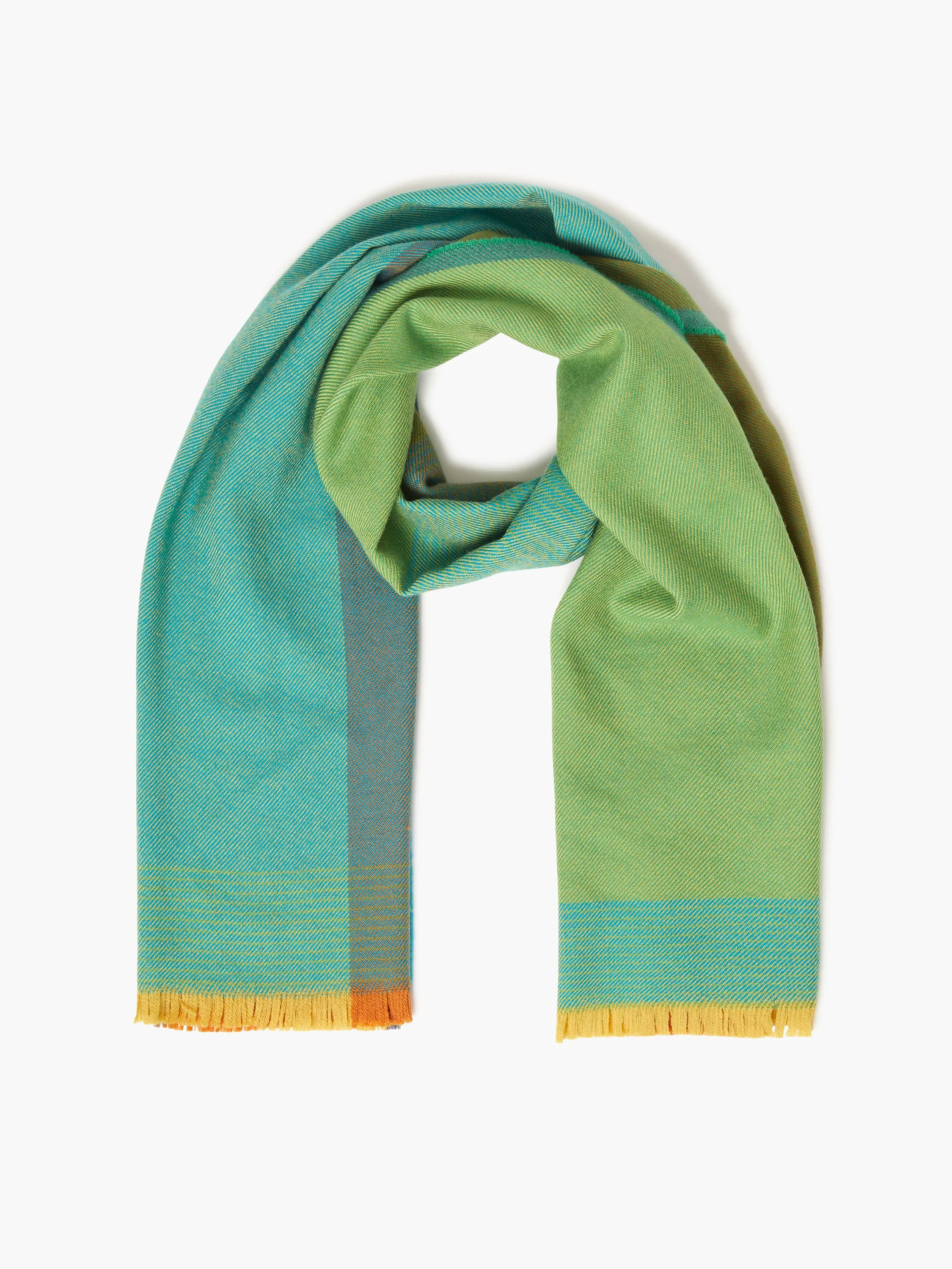 Foxford Emerald Extra Fine Merino Scarf