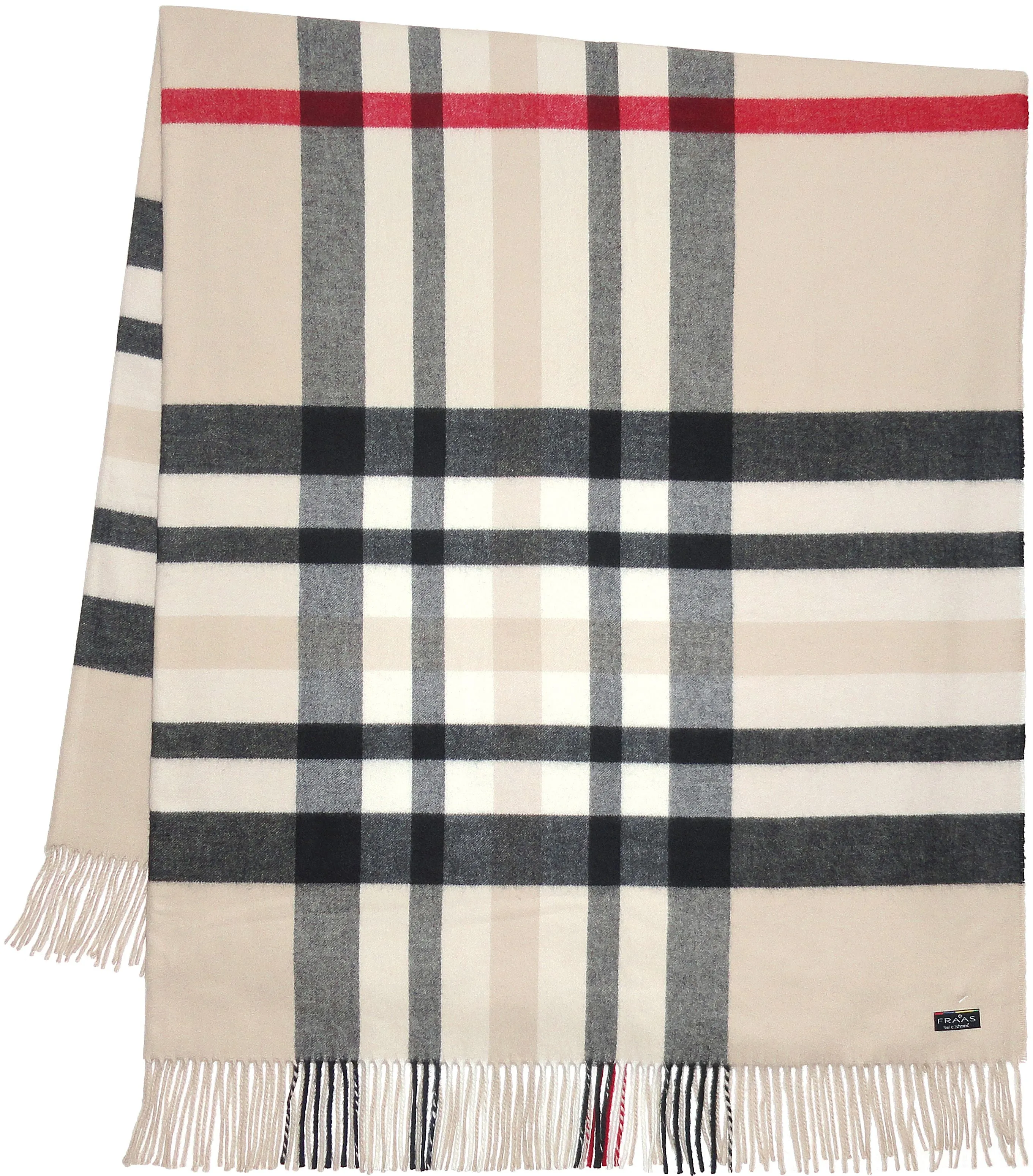 Fraas Plaid Woven Cashmink Throw