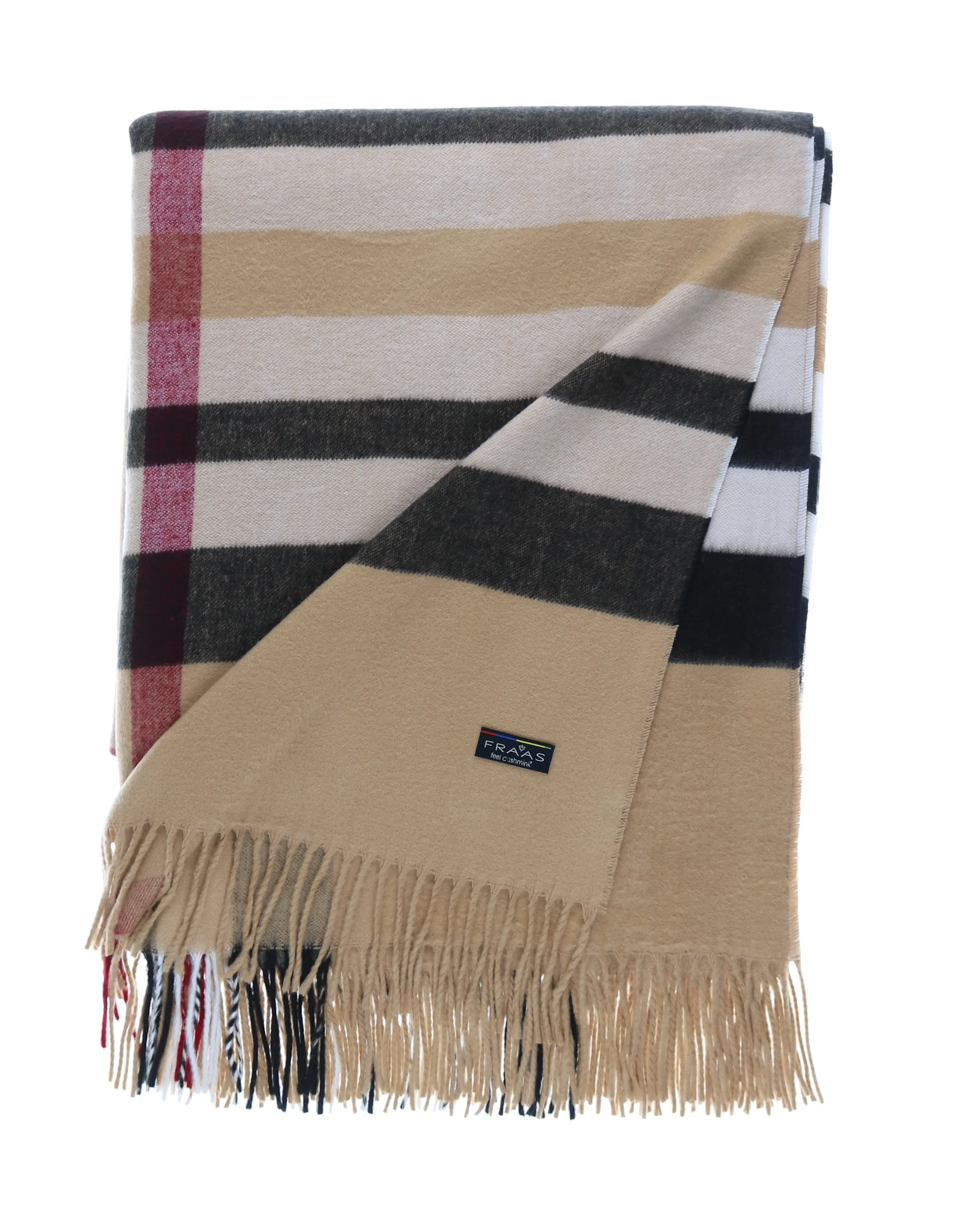 Fraas Plaid Woven Cashmink Throw