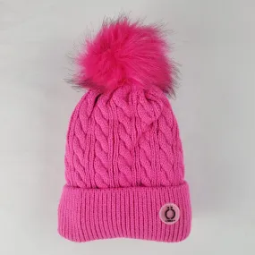 Fushia Twist Tuque