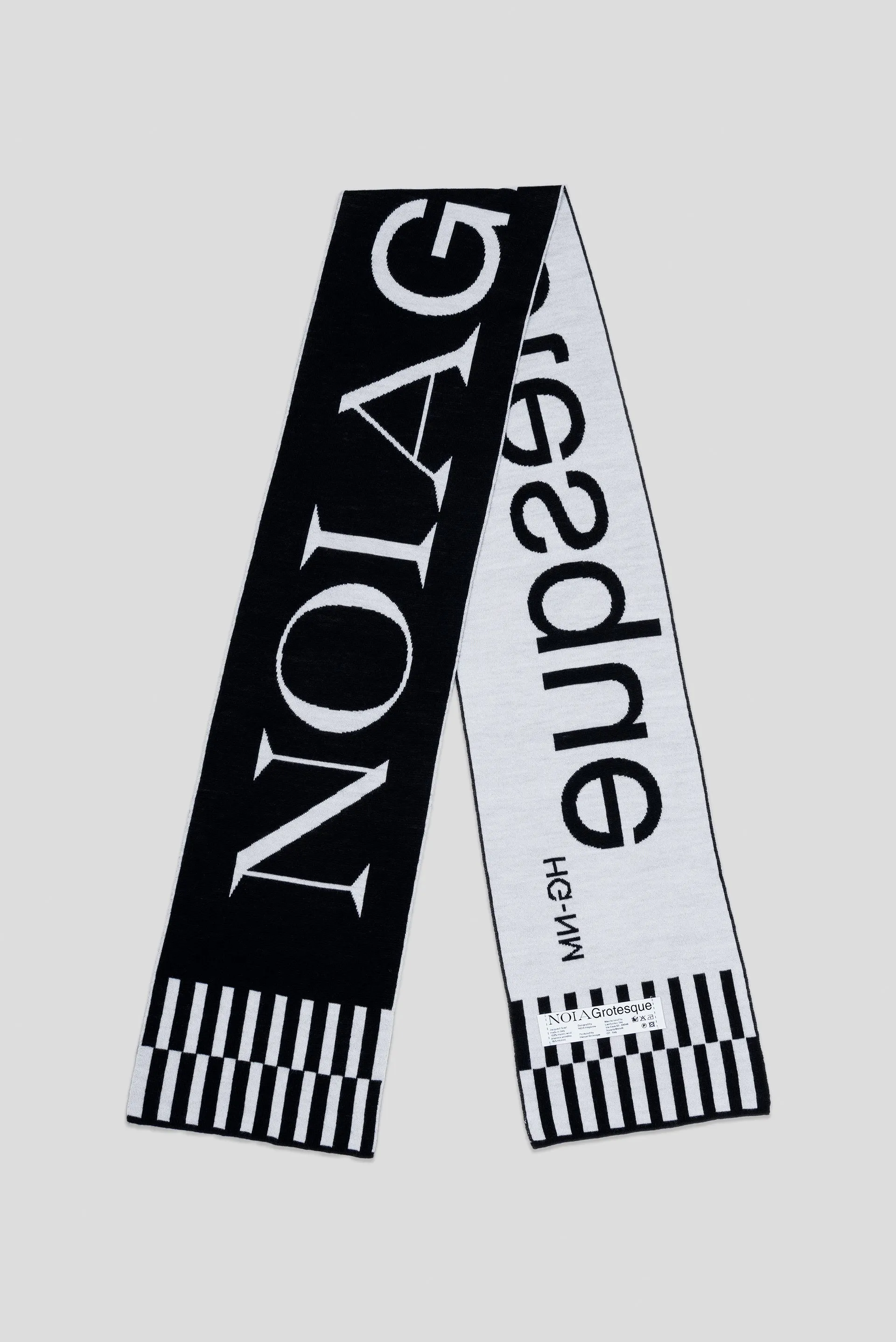 Premium HG-NM English Typography Design Scarf