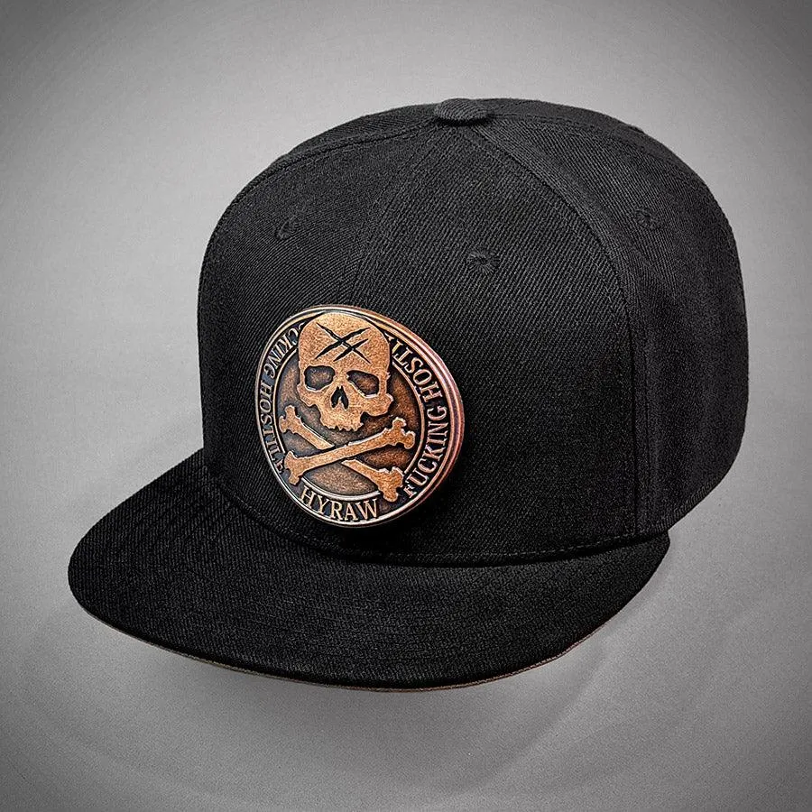 HYRAW Snapback Cap Metal Badge