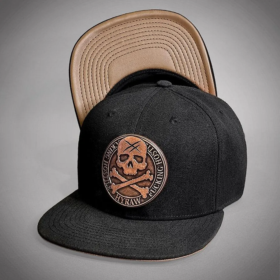 HYRAW Snapback Cap Metal Badge