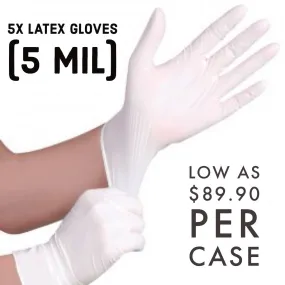 (In-Stock) LATEX GLOVES 1,000 Per Case (BEST BUY)