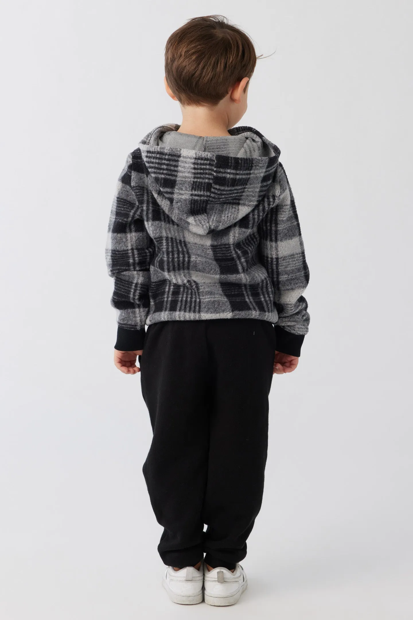 Kids Plaid Pullover Hoodie