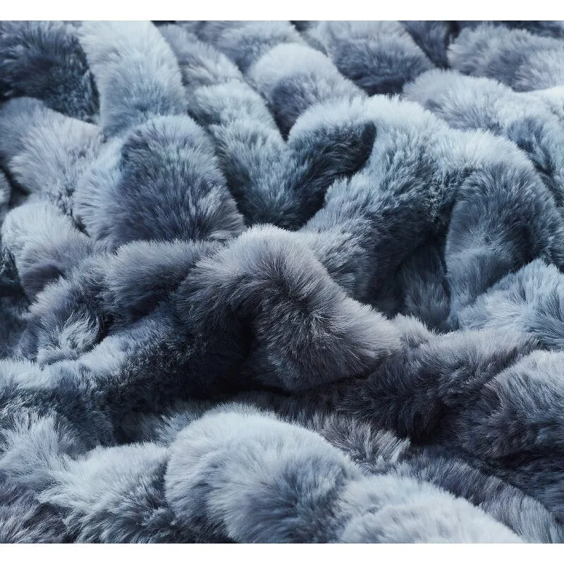 Kingdom Faux Fur Woven Plush Throw