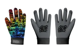 Kids Bike Gloves by Little Rider Co - Inspire Series - Colorful Colour Blast Design