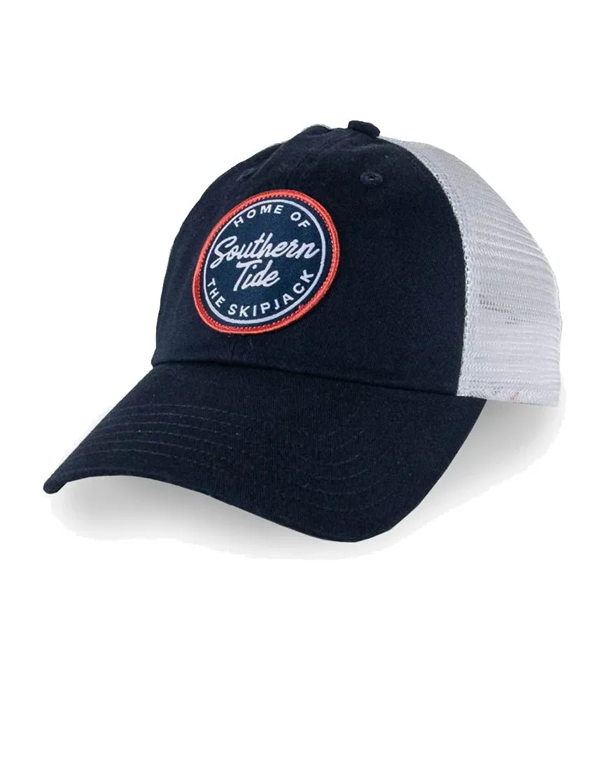 Mens Home Of The Skipjack Patch Trucker Hat