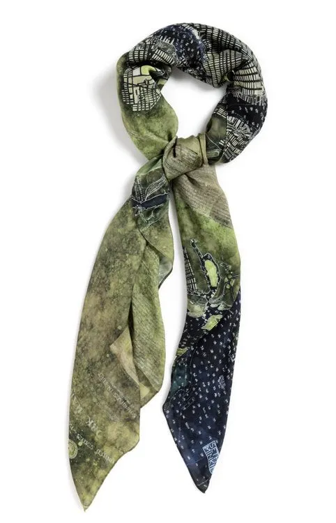 [ny harbor green] [square scarf]