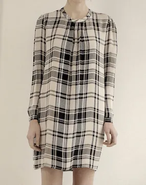 PAIGE DRESS Houndstooth Plaid