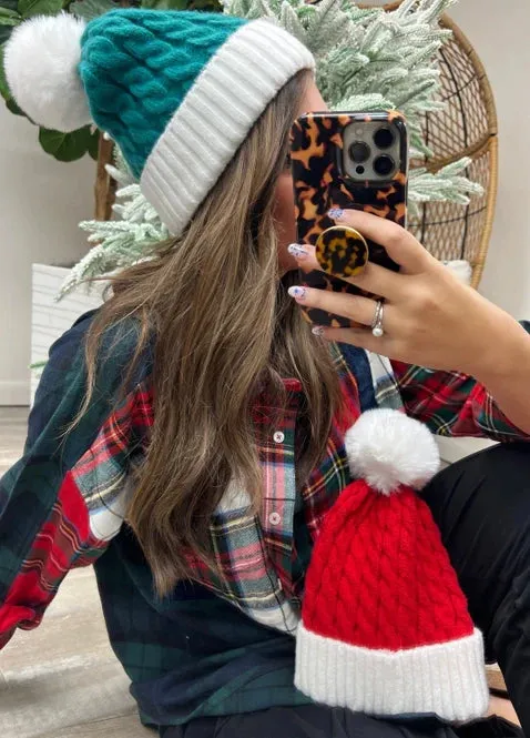 PREORDER: Santa Hat Beanie in Two Colors