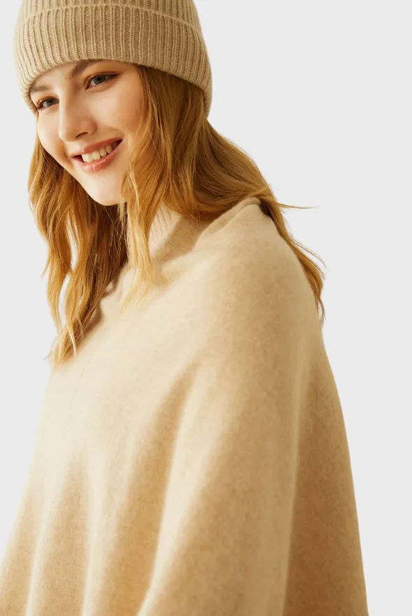 Smooth Cashmere Poncho