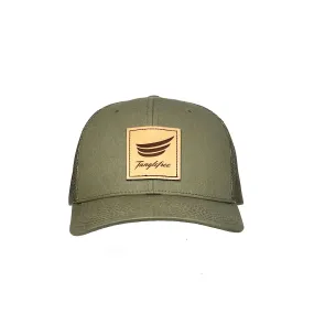 Tanglefree Leather Patch Trucker Hat